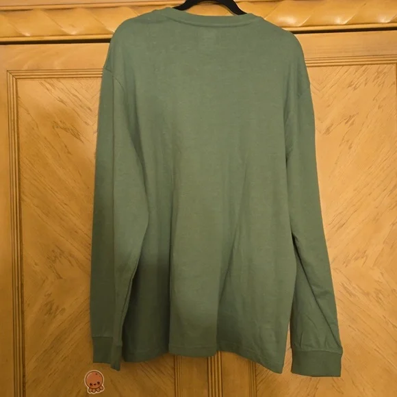 Izod Saltwater Green Long Sleeve Henley - Picture 7 of 7